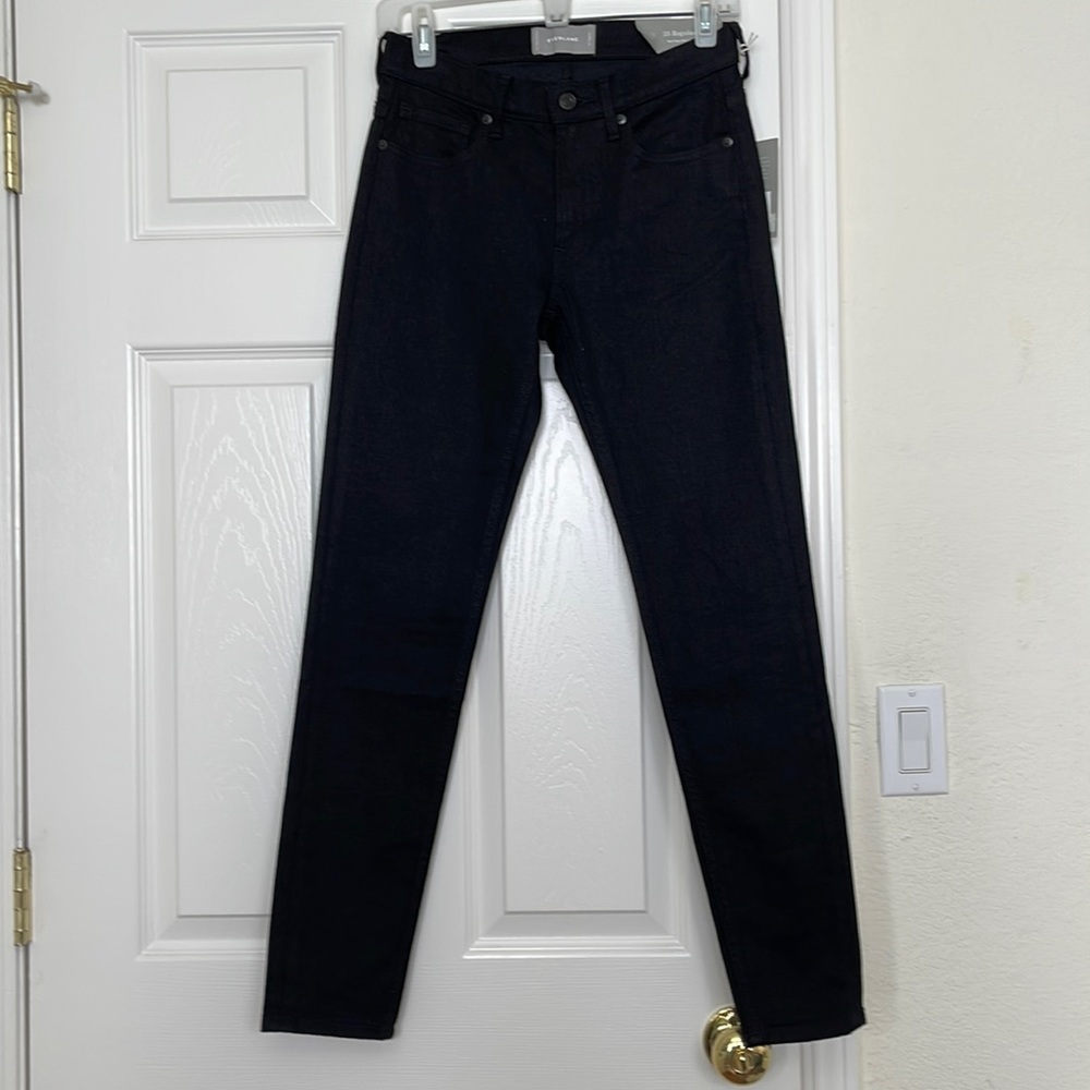 NWT Everlane Black Mid Rise Skinny Jeans Size 25